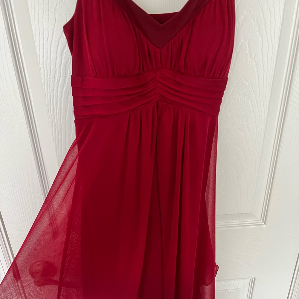 En Focus Studio red dress